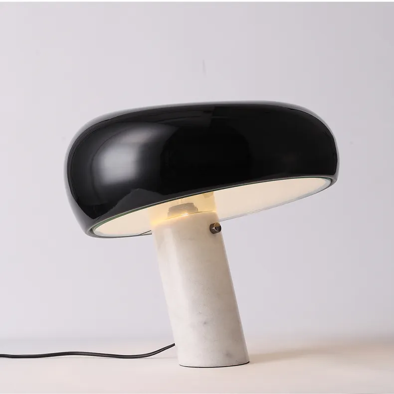 Hot Modern luxury decorative Snoopy Mushroom Marble table Lamp nordic Desk Light Lampe De Table for Hotel bedside led table lamp