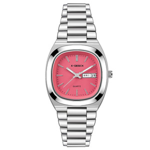 Phụ Nữ Thời Trang Thạch Anh Đồng Hồ Thép Không Gỉ Kính Quay Số Con Trỏ Sáng Sang Trọng Bướm Đôi Nút Của Phụ Nữ - Product Image 1