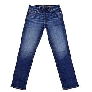 Jeans droits en coton/élasthanne de qualité supérieure pour hommes, vente en gros, conception personnalisée ODM, denim délavé foncé/clair, décontracté, pour soirée ou moto - Product Image 1