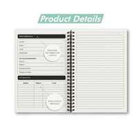 Cuaderno Espiral A4 en Oferta, 100 Hojas, Tapa Dura con Doble Espiral Metálica, Venta al Por Mayor, Logotipo Personalizado Disponible