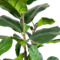 Plante artificielle de figuier à feuilles de violon de 120 cm, plante artificielle en plastique, verdure artificielle pour la décoration intérieure de la maison et du bureau
