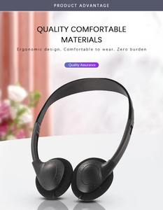 <span class=keywords><strong>Casque</strong></span> d'écoute filaire <span class=keywords><strong>Casque</strong></span> d'écoute supra-auriculaire pour bus train <span class=keywords><strong>avion</strong></span> pour cadeau musée concert école - Product Image 4