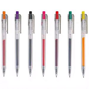 Retro <b>Multi</b>-Colour Push Action Neutral <b>Pen</b> Combination Student Gel Ink <b>Pen</b> Blue Sign Water-Based Ink Office Stationery Supplies - Product Image 2