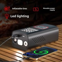 Gonfleur de pompe à air portable à double écran pour voiture avec charge sans fil ABS Fonction de banque d'énergie Nouveau design Boîte emballée