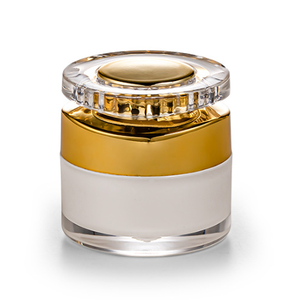 Sang Trọng Nhựa 15G 20G 30G 50G Mặt Kem Chai Rõ Ràng Vàng Kem Dưỡng Da Kem Chai Sáng Bóng Acrylic Jar - Product Image 2