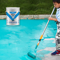 Finition en ciment moderne auto-nivelante et imperméable pour intérieur/extérieur Peinture de sol durable Résistance à la compression anti-poussière des deux côtés