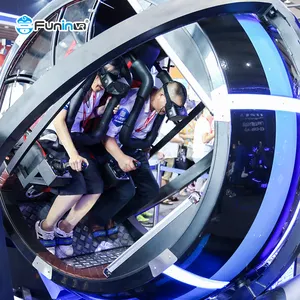 Simulador de lanzadera de Tiempo Espacial de realidad virtual, máquina de juego simulador de vuelo real, juego de disparo vr con sensor