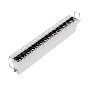 High Quality Modern Commercial Office Showroom Linear Grille <strong>10W</strong> 20W 30W Dimmable COB Recessed LED Linear Spotlight Aluminum - Product Image 2