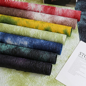 Ink wash stone <b>pattern</b> <b>paper</b>, high-end floral packaging <b>paper</b>, hand dyed thickened gift <b>paper</b> packaging material - Product Image 3