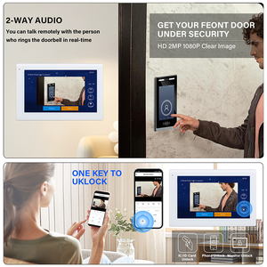 Intercomunicador de Seguridad para Apartamentos, Pantalla Táctil de 10 Pulgadas, Video <span class=keywords><strong>IP</strong></span> de 2MP, Reconocimiento Facial, Solo Estación Exterior Tuya, Precio - Product Image 2