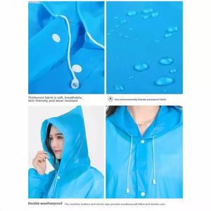EVA Thickened Non Disposable Raincoat <b>Set</b> Lightweight Rainproof Durable Adult and Elementary School Raincoats Home Gifts - Product Image 4