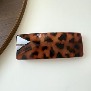 กิ๊บติดผมทรงสี่เหลี่ยมสไตล์ฝรั่งเศสย้อนยุค ขนาด 10 ซม. ทำจากอะซิเตทและโลหะผสม เหมาะสำหรับงานปาร์ตี้และใช้ในชีวิตประจำวันสำหรับสาวๆ - Product Image 5