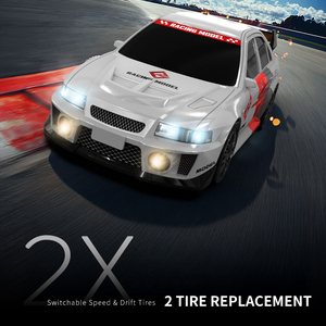 รถดริฟท์ RC ความเร็วสูง 1:24 ขับเคลื่อน 4 ล้อ พร้อมไฟสีสันสดใส รถแข่งบังคับวิทยุขนาดเล็ก ของเล่นเด็กผู้ชาย รุ่น SJY-8608/8609 - Product Image 3