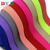 Bande élastique tricotée en polyester, plusieurs largeurs, couleurs personnalisées, vente en gros directe usine pour la couture