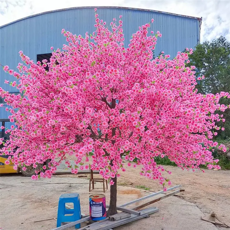 โรงงานของโรแมนติกญี่ปุ่นดอกซากุระดอกต้นไม้พีชพืชดอกไม้สำหรับตกแต่งงานแต่งงาน
