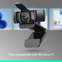 Cámara Web Logitech C920e HD 1080P para Escritorio, 30fps, Corrección Automática de Luz, Micrófono Dual con Cancelación de Ruido, Obturador de Privacidad, Cámara para PC