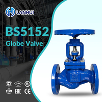 Katup Globe Besi Duktil BS5152 PN16 Flanged Brass Seat J41T-16Q EAC GOST PCT FM Garansi 2 Tahun DN50-DN300 Air Suhu Rendah