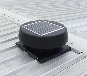 Manufacturer Factory Good Prices 25W 14inch Solar Powered Energy Roof Attic Ventilation AC DC Air Extractor Fan Vent