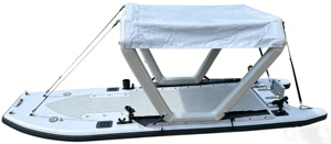 Tente de protection solaire gonflable en PVC <span class=keywords><strong>pour</strong></span> <span class=keywords><strong>bateau</strong></span>, auvent imperméable <span class=keywords><strong>pour</strong></span> le surf, la dérive, la plongée, le yacht, pare-soleil - Product Image 6
