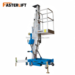 Plateforme élévatrice télescopique <span class=keywords><strong>mobile</strong></span> hydraulique en aluminium Faster Lift 10m 16m 18m pour ateliers de réparation de machines - Product Image 2