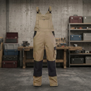 Combinaisons de travail en coton kaki pour hommes, résistantes aux flammes, résistantes à l'abrasion, durables, certifiées CE, usage industriel - Product Image 2