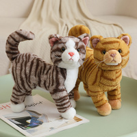 Vente en gros d'usine : Jouets en peluche chat de simulation de 8 pouces, jouets anti-stress pour enfants, cadeaux d'anniversaire parfaits pour les enfants