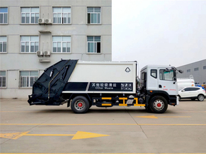 Dongfeng mới 12 mét khối máy nén rác xe tải DIESEL loại truyền dẫn bằng tay - Product Image 4