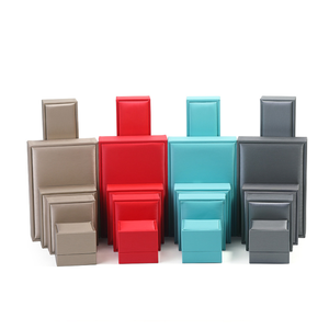 Manufacturer Custom Logo Eco-friendly PU Leather Luxury Jewelry Set Box Pendants Bracelets <b>Rings</b> Bangles Buckle Closure - Product Image 4