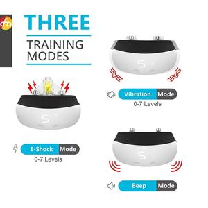 Collier de dressage anti-aboiement rechargeable avec 7 sensibilités et intensités réglables Bip Vibration Bark Collar pour chiens - Product Image 3