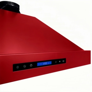 Campana Extractora de Gas de Acero Inoxidable Roja de 30 Pulgadas y 1000m³/h, Control Electrónico LED Táctil Remoto, 3 Velocidades - Product Image 3