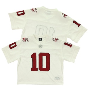 Maillot de football vintage ample et court pour homme HEALY, col en V, broderie personnalisée, streetwear rétro, haute qualité - Product Image 1