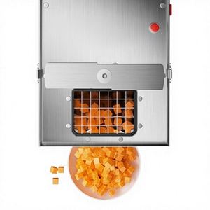 Machine à découper les aliments électrique automatique multifonctionnelle en acier inoxydable à bas prix pour la découpe en dés, le tranchage et le déchiquetage des légumes - Product Image 3