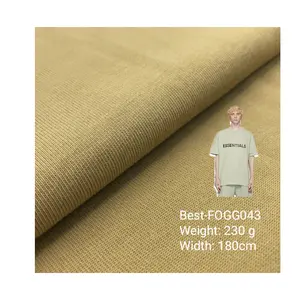 230gsm针织面料针织有机棉针织定制必备面料厚重棉面料