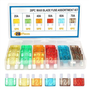 Ensemble universel de 28 fusibles à lame pour voiture, embouts en plastique pour la réparation du système de carburant de moto - Product Image 3