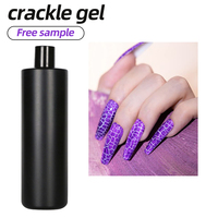 Vernis à ongles gel craquelé personnalisable, longue tenue, laque hybride semi-permanente, effet craquelé pour nail art