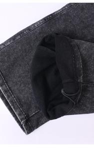 <span class=keywords><strong>Pantalon</strong></span> streetwear oversize pour homme, coupe droite tendance avec poches latérales, style décontracté, uni, logo teint <span class=keywords><strong>sur</strong></span> la ceinture - Product Image 5