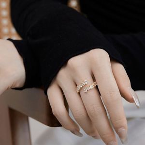 Dylam <b>Dainty</b> S925 Silver Rhodium 18K Gold Plated Non Tarnish Adjustable Twisted 5A Cubic Zirconia Dress up Jewelry Open <b>Rings</b> - Product Image 2