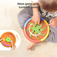 Tumama Kids Musical Instrument Toy 3-in-1 Bear Sensory Electric Drum Toys Children Maze Game Toy Sleep Music Storage Box
