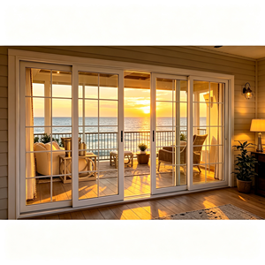 Ventanas y Puertas de <span class=keywords><strong>Terraza</strong></span> de <span class=keywords><strong>Vinilo</strong></span> de Alta Gama y Duraderas con Puertas Corredizas de Deslizamiento Suave y Doble Aislamiento para Mantener el Calor en Invierno - Product Image 3