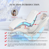 Sillón de Hotel moderno de lujo con Bluetooth, vibrador de música, masaje, función de calefacción, luz LED, sofá de cuero de microfibra