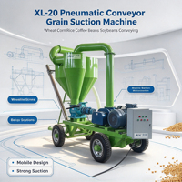 Convoyeur pneumatique LOVO pour céréales agricoles (blé, maïs, riz, grains de café, soja) – Machine d'aspiration de grains à roulement robuste