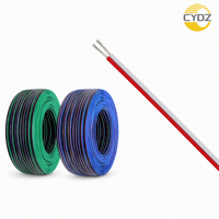 Kabel Tembaga Berlapis Timah Berinsulasi PVC Tahan Panas 22AWG 300V 105C UL1731 untuk Koneksi Internal Peralatan Rumah Tangga