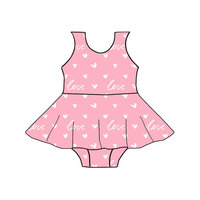Mejor Venta de bebé Giri verano sin mangas traje de baño diseño personalizado tela elástica niños Boutique ropa vestidos lindos