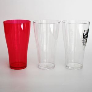OEM Custom Dishwasher Safe BPA-free Clear <b>Plastic</b> <b>Pint</b> <b>Glasses</b> - Product Image 3