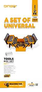DINGQI <strong>Tool</strong> Set Kit Multifunctional Hardware Repair <strong>Tools</strong> Carbon Steel Home Household Use/ Car Auto Repair Portable ABS <strong>Box</strong> - Product Image 5