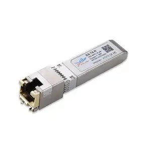 ממיר סיבים אופטיים ל-RJ45 10G 10/100/1000m RJ45 נחושת-T 30M 80M SFP מודול מקלט