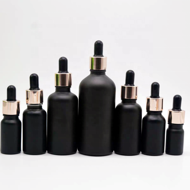 5ml 10ml 15ml 20ml 30ml 50ml 100ml Black Matte Essence Oil Silicon Nbr Pvc Nipple Bulb Glass Plastic Gradient Pipette Dropper