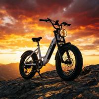 Vélo de montagne électrique 500W, 7 vitesses, moteur avant, alliage d'aluminium, pneus larges, batterie lithium 48V 10.4Ah, vélos électriques pour adultes
