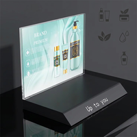 Présentoir acrylique personnalisable de cosmétiques de vitrine de supermarché de LED présentoir poli par casque intelligent de la montre 3C