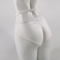 Pantalon en Nylon blanc à fleurs en maille pour femmes, Top dos nu Sexy, taille moyenne, grande taille, vêtements de danse pôle pour femmes, Offre Spéciale